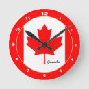 Buscar día canadá de relojes de pared Patriótico
