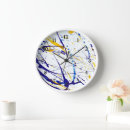 Buscar pinturas abstractas relojes de pared Artístico