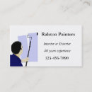 Buscar pintor residencial tarjetas de visita Interior