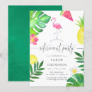 Buscar flamingo invitaciones Jubilación