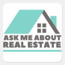 Buscar raíces pegatinas Agente inmobiliario