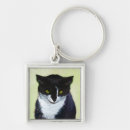 Buscar gatos negros llaveros Gato negro y blanco