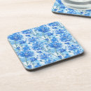Buscar flores azules y blancas posavasos Para todos