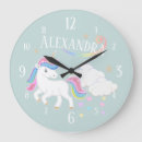 Buscar unicornio relojes de pared Nombre