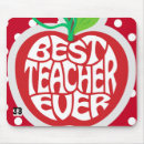Buscar manzana para el profesor alfombrillas de raton Rojo