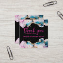 Buscar gracias por su negocio tarjetas de visita Elegante