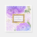 Buscar violeta servilletas Floral