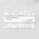 Buscar mármol blanco y negro tarjetas de visita Minimalista