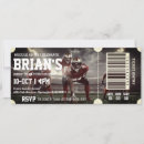 Buscar boleto del fútbol invitaciones Primer año