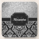 Buscar damask posavasos Monograma