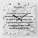 Buscar mármol blanco relojes de pared Familia