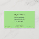 Buscar empresa tarjetas de visita Verde