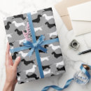 Buscar silueta papel de regalo Patrón