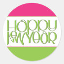 Buscar feliz año nuevo pegatinas Dibujado a mano
