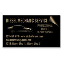 Buscar mecánico diesel tarjetas de visita Reparación de automóviles