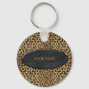 Buscar leopardo llaveros Cadena de claves