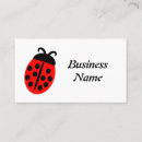 Buscar mariquitas tarjetas de visita Negro
