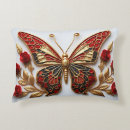 Buscar mariposa roja cojines Elegante