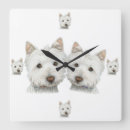 Buscar westie relojes de pared Perro