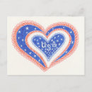 Buscar corazones y estrellas postales General y unisex
