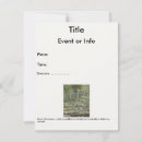 Buscar monet de claude invitaciones Vintage