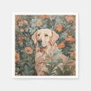 Buscar golden retriever servilletas Floral