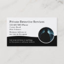 Buscar seguridad privada tarjetas de visita Detective