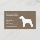 Buscar schnauzer tarjetas de visita Perro