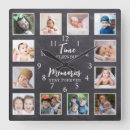 Buscar collage fotos familiares de relojes de pared Rústico