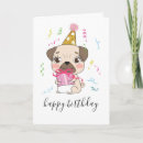 Buscar pug tarjetas Lindo