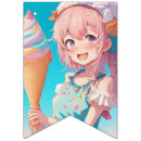 Buscar color de rosa banderines Cartel de cumpleaños