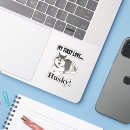 Buscar siberian husky pegatinas Para ella