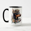 Buscar doberman tazas Flores