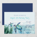 Buscar la tortuga invitaciones de cumpleaños Para niños