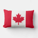Buscar bandera canadiense cojines Rojo