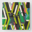 Buscar diagonal relojes de pared Abstracto