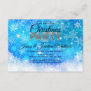 Buscar copos de nieve azules invitaciones Día de fiesta