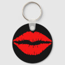 Buscar beso rojo llaveros Lápiz labial rojo