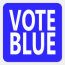 Buscar voto pegatinas Ola azul