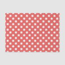 Buscar puntos rojos papel de seda Blanco