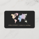 Buscar world map tarjetas de visita Viajar