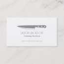 Buscar el cuchillo del cocinero tarjetas de visita Clientes