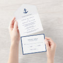 Buscar náutico boda invitaciones Monograma