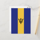 Buscar bandera de barbados postales Azul