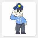Buscar poli pegatinas Oficial de policía