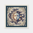 Buscar sol y luna servilletas Retro