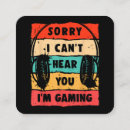 Buscar gamer tarjetas de visita Divertido