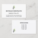 Buscar horario tarjetas de visita Quiropráctico