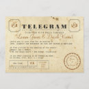 Buscar telegrama invitaciones Vintage