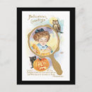 Buscar búho de halloween postales Bruja